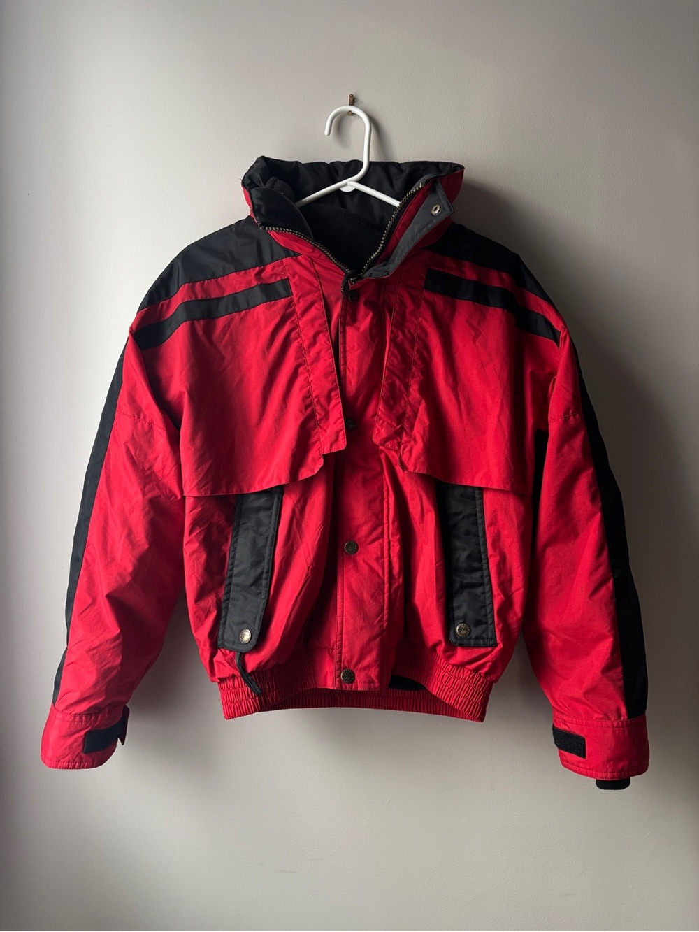 Michael Jackson Style Ski Jacket Whiteridge 2 Jackets in 1 Fire Hydrant Red